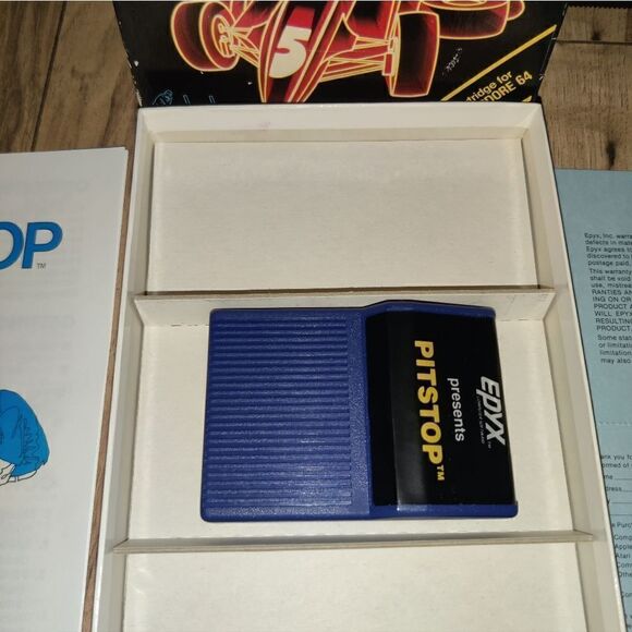 Pit Stop Epyx Computer Game For Commodore 64 In Original Box - Picture 6 of 9